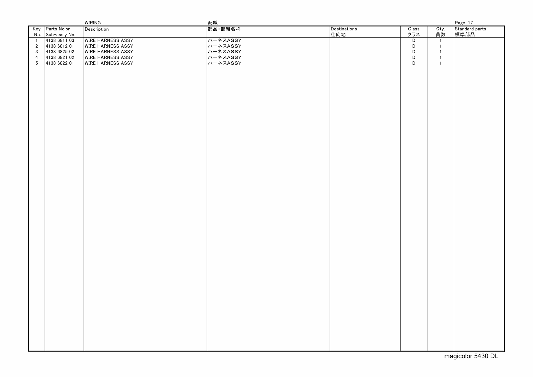 Konica-Minolta magicolor 5440DL 5450 Parts Manual-3